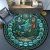 Aquatic Life Glass Round Area Rug Under Office Chairs Bedroom Living Room Home Decor