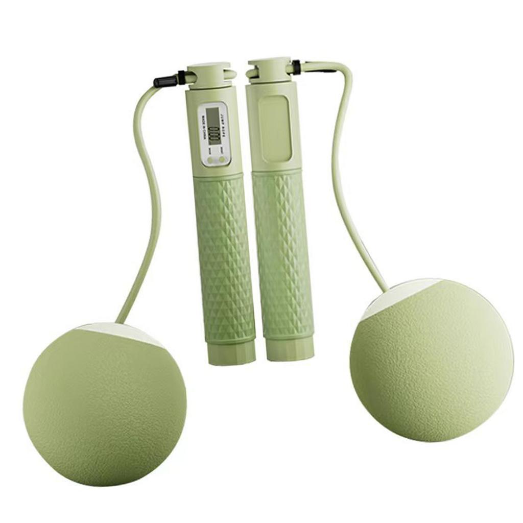 Jump Rope with Counter Smart Electronic Ropeless Jump Rope with Weight Ball for Indoor Outdoor