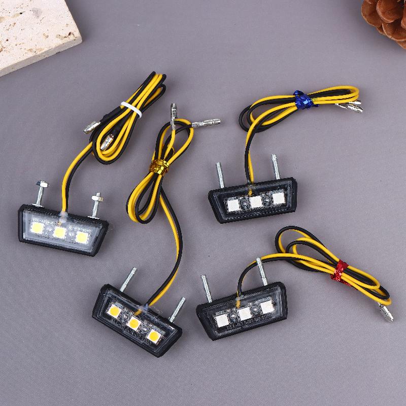 12V Led Light Waterproof Motorcycle License Light Motorcycle License Plate Rear Tail Light Motorcycle License Plate Holder Light