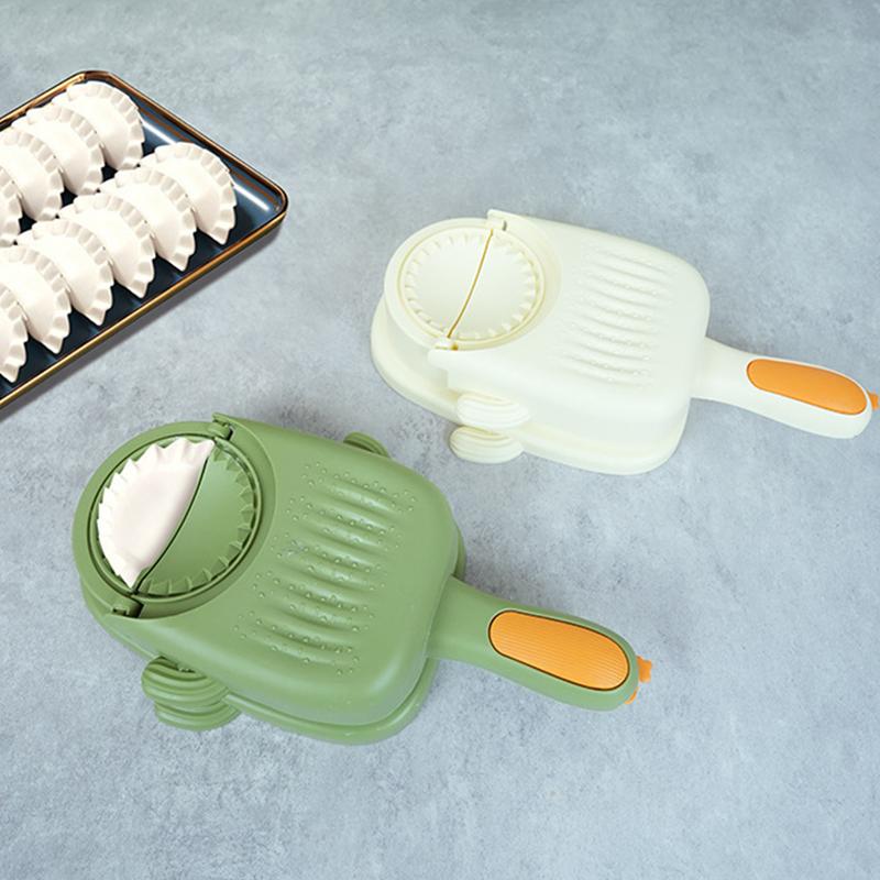 3 In 1 Dumplings Maker,Multifunctional Manual Dumpling Skin Presser,Dumpling Mold Tool,Making and Pressing Dumpling Skin Machine for Kitchen