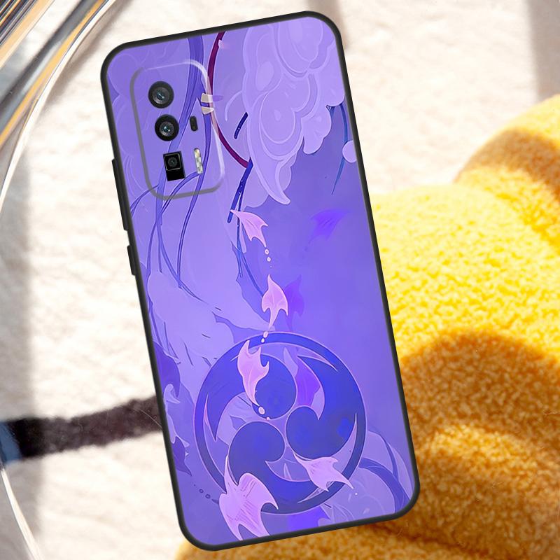 Genshin Impact Raiden Shogun Case For POCO X6 Pro M6 X5 X3 M5s F3 F5 Xiaomi 14 Ultra 13 12 Lite 11T 12T 13T Pro Cover