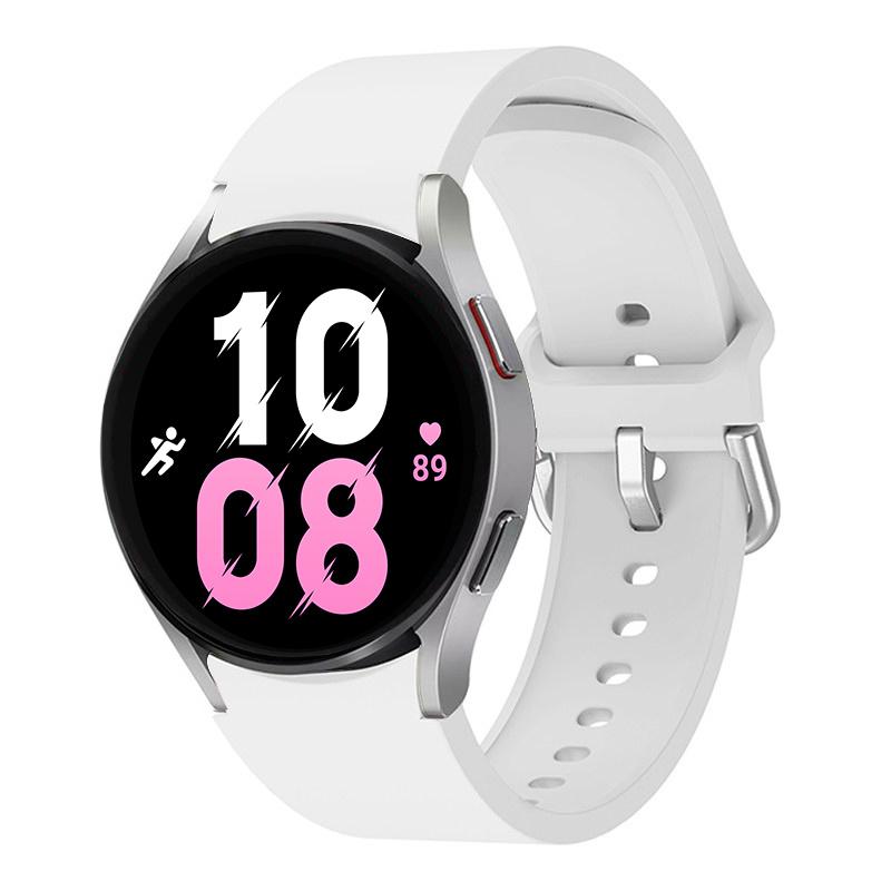

Original Strap For Samsung Galaxy Watch 4/5/6 classic 47mm 43mm 44mm 40mm No Gaps Silicone Bracelet Galaxy Watch 5 pro 45mm band Galaxy 4 40mm 44mm