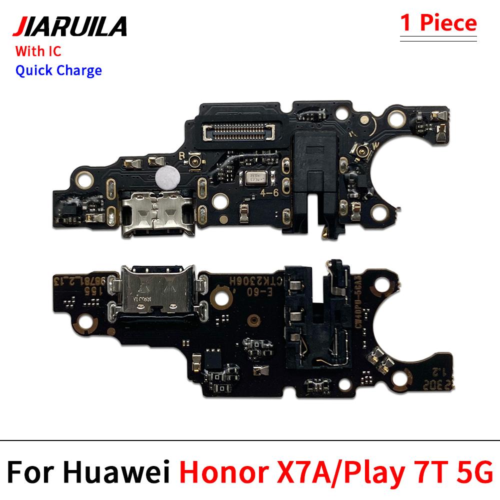 Dock USB Charger Board Connector Charging Port Flex Cable For Huawei Honor 61 X1 Plus X6 X6A X7 X7A Play X7B X8 1G Spare Parts