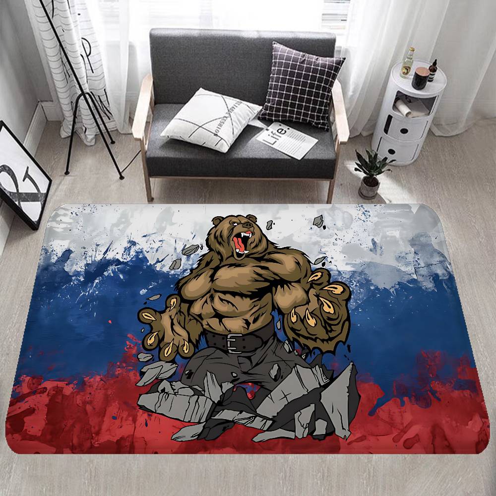R-Russian Flag Room Mats Retro Multiple Choice Living Room Kitchen Rug Non-Slip Welcome Rug