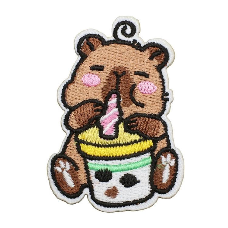 16 Pezzi Toppe Termoadesive con Disegno di Animali Cartoni Animati Ricamo Applicazione per Abbigliamento Bambini Zaini Cappelli Borse Decorazione Artigianale