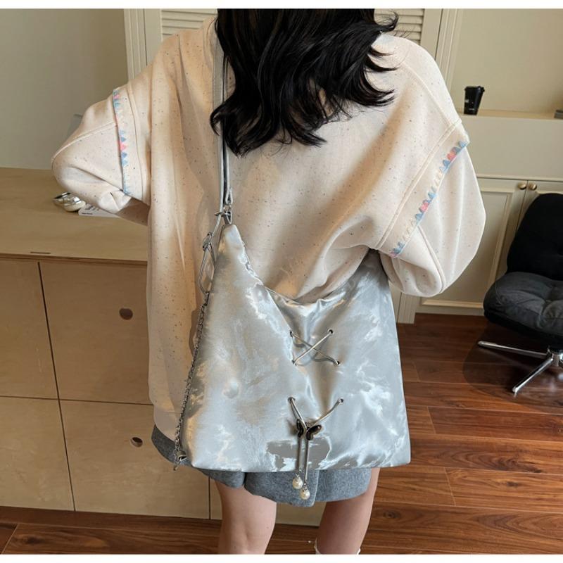 Tote Bag Women's Large-capacity New Summer Versatile Shoulder Messenger Bag Chain Multi-functional Backpack