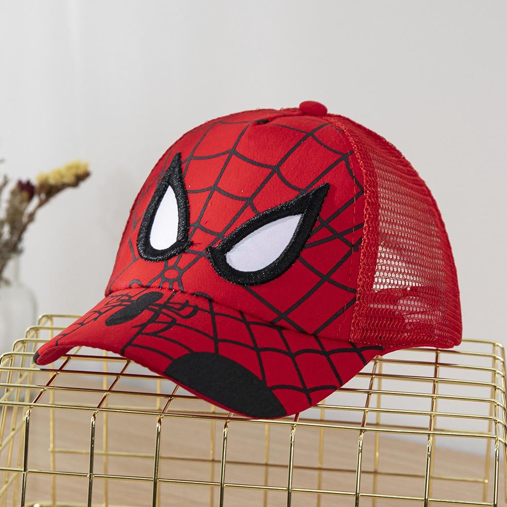 Berretto da Baseball Spider-Man per Bambini Regolabile con Logo Ricamato Regalo per Feste Festa Chili® Rosso 48-53 CM 2-8 Anni