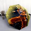 Personaggio dei cartoni animati pattern Goku, ombrello pieghevole automatico, design portatile e pieghevole, 8 stecche, un regalo di Natale o di compleanno.