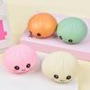 Stress Relief Steamed Bun Toy Portable Travel Slow Rising Smiling Bun Sensory Toy Kids Adults Soft