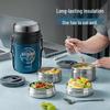 TAFUCO 2.3L 4-Layer 316 Stainless Steel Insulated Lunch Box