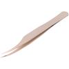 False Eyelashes Grafting Tweezers Fine Tip Stainless Steel Eyelash Extension Tool Tweezers(Gold