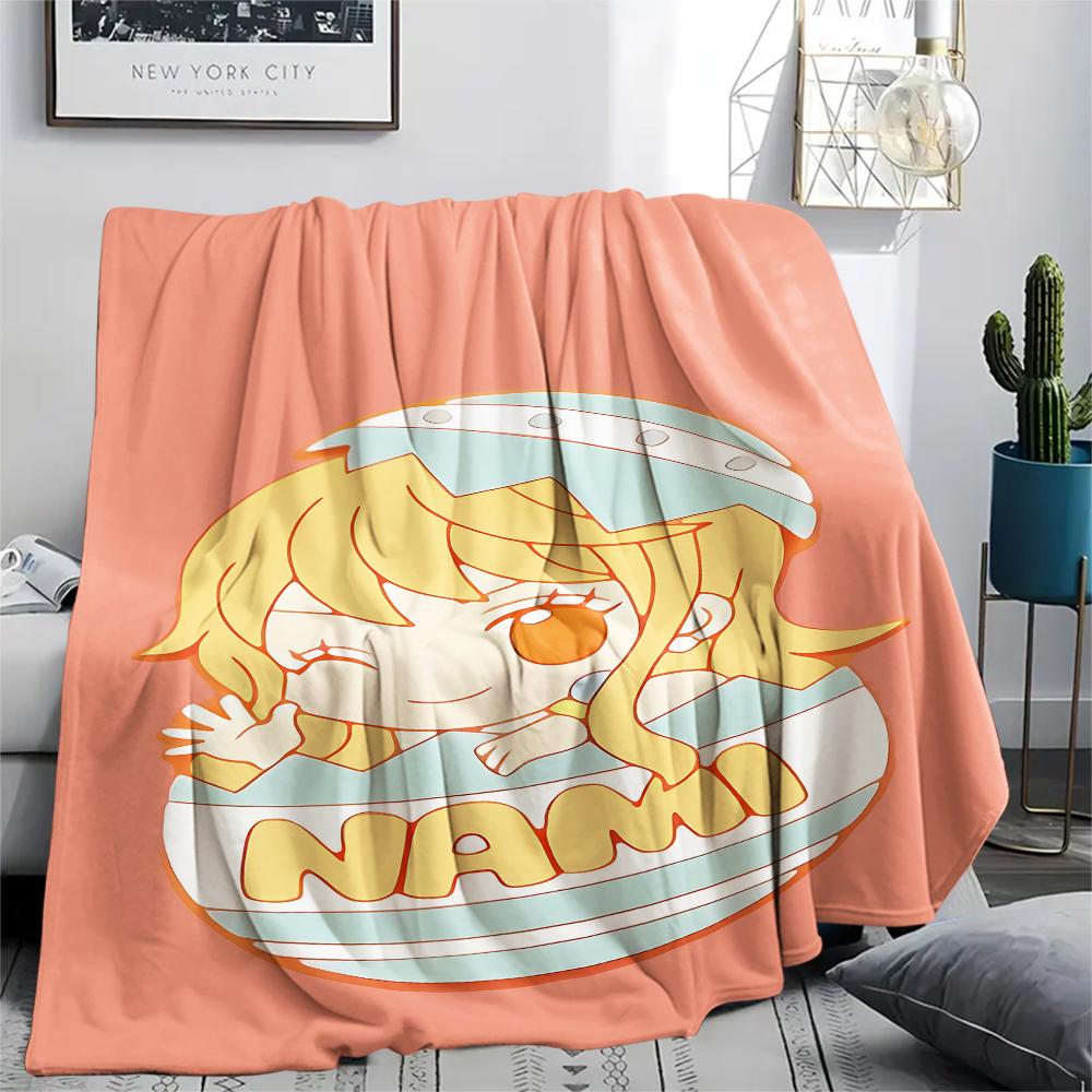 One Piece character Print Flannel Blanket,High quality Comfortable for All Seasons,Home Decor,Warmth and Comfort,Perfect for Christmas Gifts