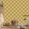Wallpaper Yellow and blue checkered gold, yellow and beige 50x1000