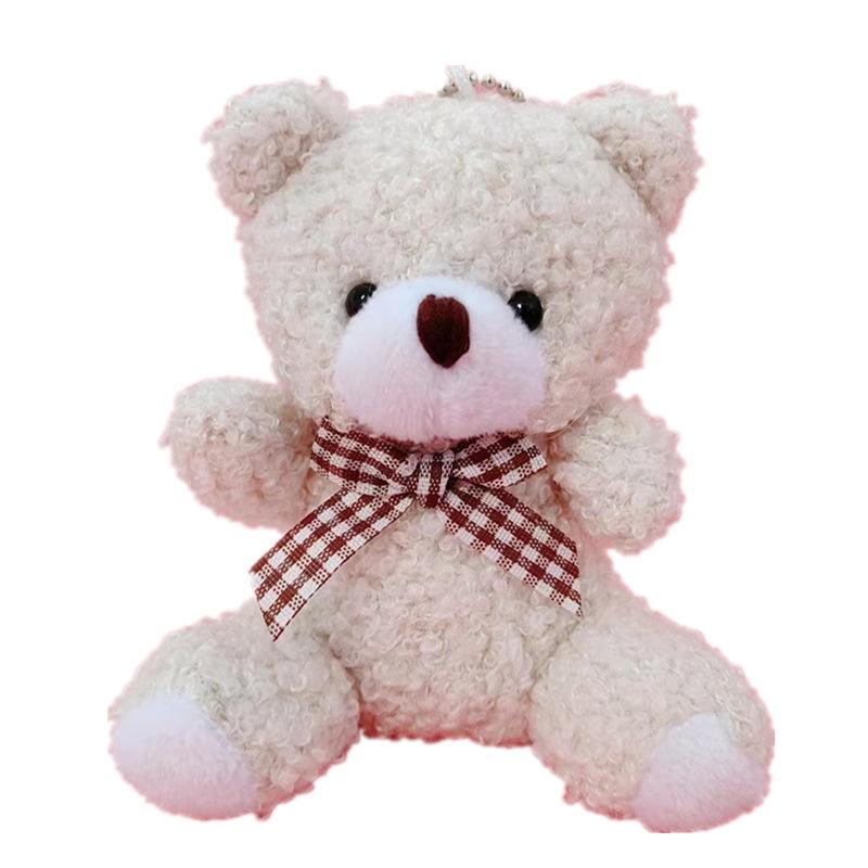 Adorable Di Xiong Bear Plush Keychain Pendant - Cute Miniature Toy Accessory for Bags