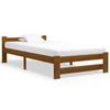 VidaXL Bed Frames Honey Brown Solid Pine Wood 90x200 Cm