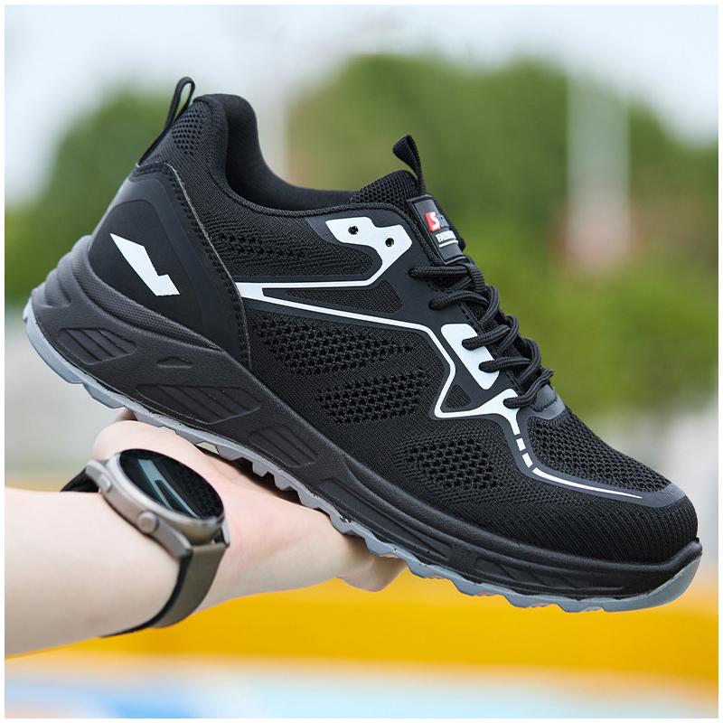 Large Size Men Casual Breathable Steel Toe Covers Working Safety Shoes Worker Security Boots Summer Insulated Sneakers Protect
