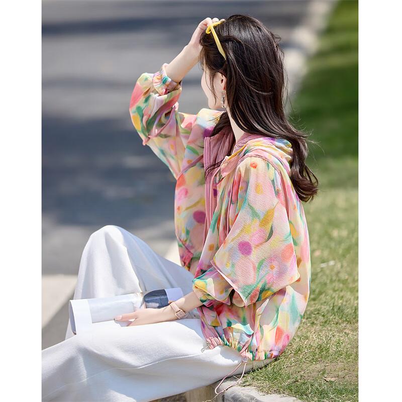 

Women s Monet Garden Floral Sun Protection Jacket XL