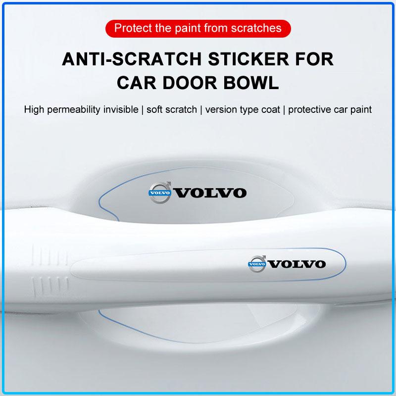 For Volvo Rdesign XC90 S60 XC60 V70 S80 S40 V50 V40 V60 C30 S70 8Pcs Transparent Car Door Handle Bowl Anti Scratch Protective Sticker