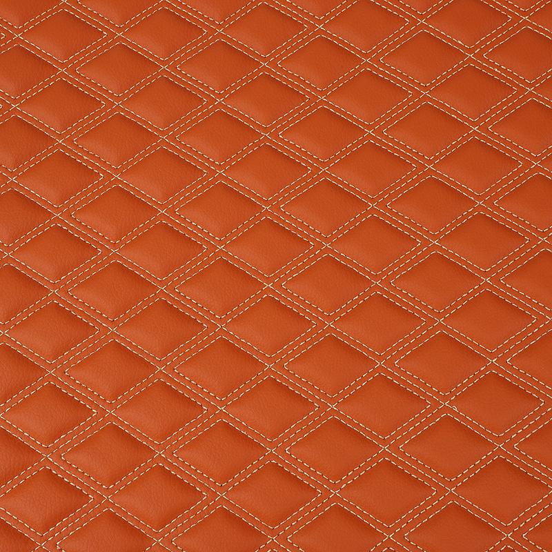 Thick Faux Leather Embroidered Car Interior Floor Mats & Headliner Trim