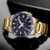 Mens Quartz Watches Large Face Diving Style Wrist Watch Luminous Hands Waterproof Watch with Date