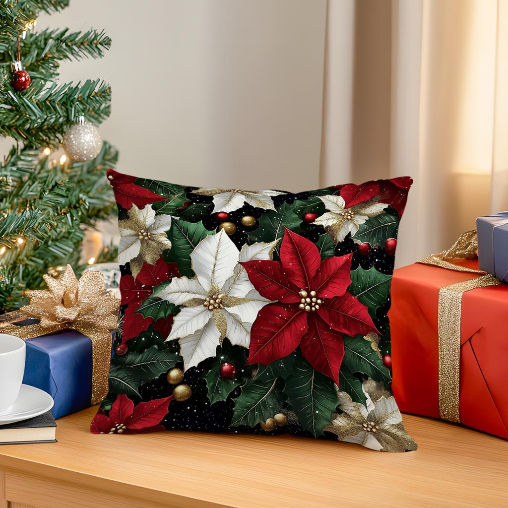 Christmas pattern Cushions Pillowcase Polyester Cushion Cover Throw Pillow Sofa Decoration Pillowcover Home Car Sofa Decor