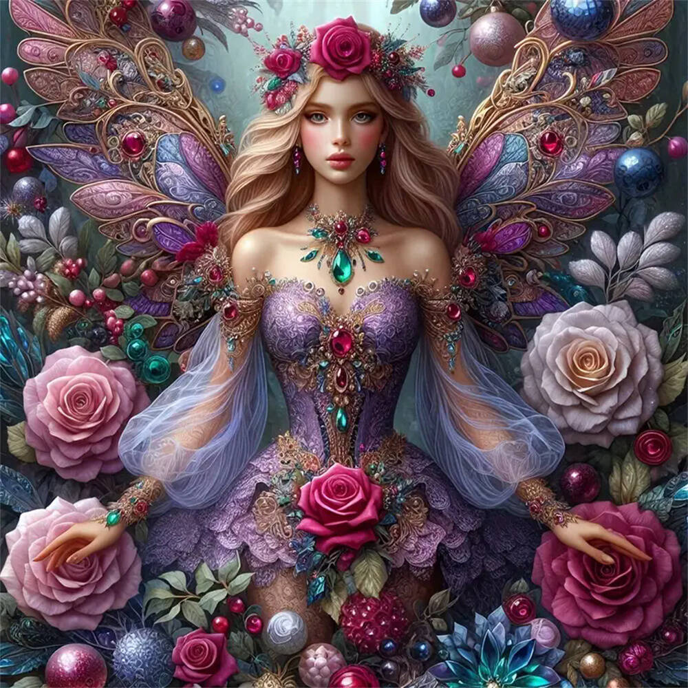 

Набор для алмазной вышивки Портрет женщины-духа Полная круглая алмазная мозаика Украшение для дома Современный Round 50x50cm