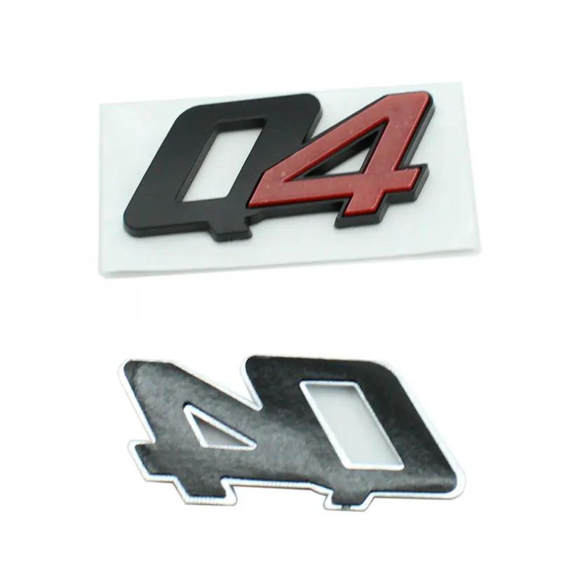 1Pc ABS Q4 emblem badge logo car stickers for Maserati president V6 V8 Ghibli levante body tail four-wheel drive trunk refit accessories