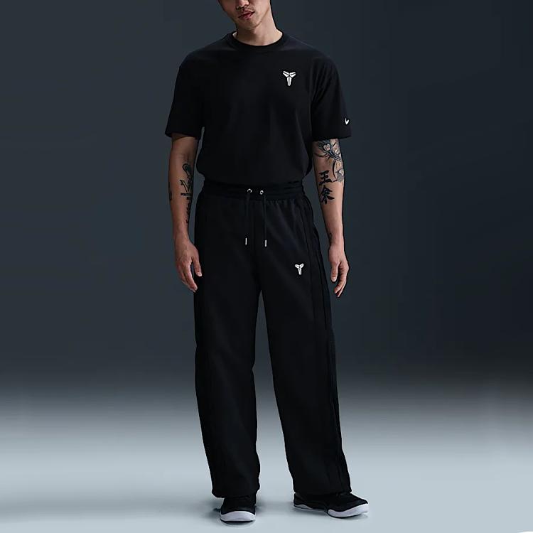 Nike SS25 Kobe Series Skin-Friendly Comfortable Simple Versatile Casual Pants Men bottoms Black White IB0010-010