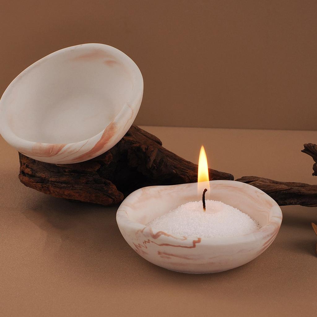 Silicone Mould Irregular Bowl Candle Cup Molds Epoxy Resin Molds Flower Pots Molds Plaster Molds for Table Decorations