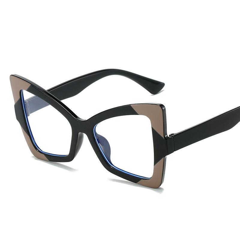 New Vintage Cat Eye Exaggerate Sunglasses Women Men Square Sun Glasses Big Eyewear for Male Female Special Shaped