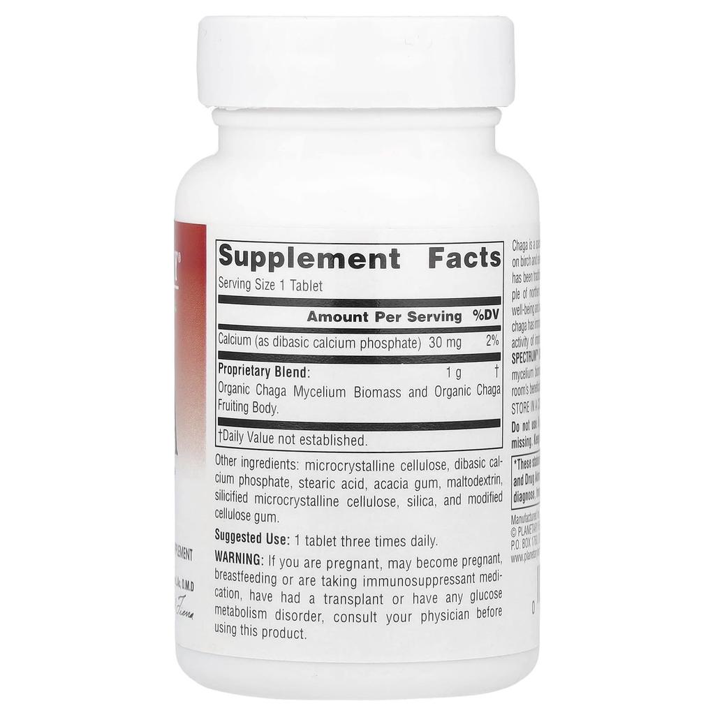 Full Spectrum™ Chaga Mushroom, 1,000Mg, 30 Tablets