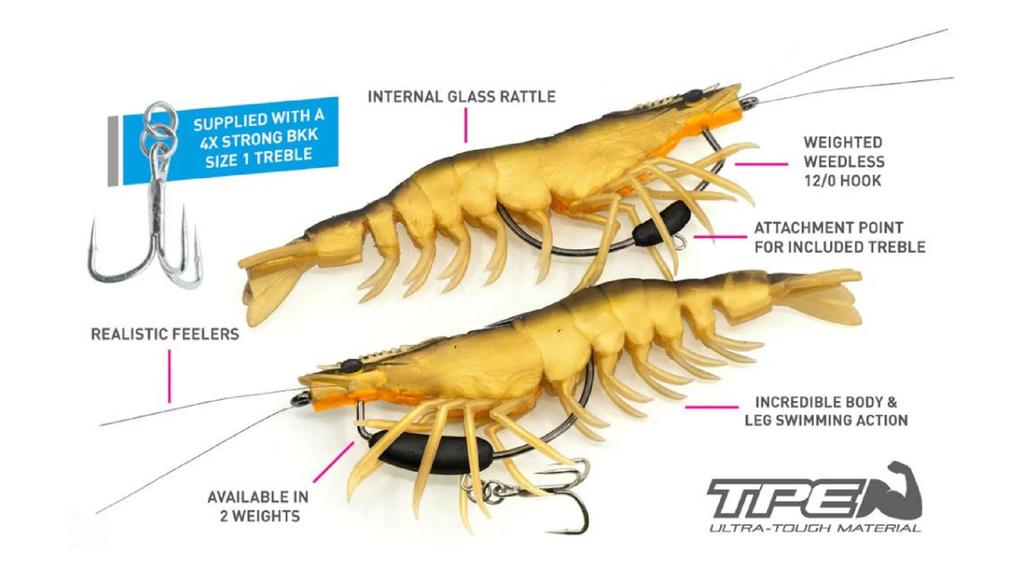 Chasebaits Flick Prawn King Heavy 180 Mm 71 Grams Sinking Lure 02 (6178)