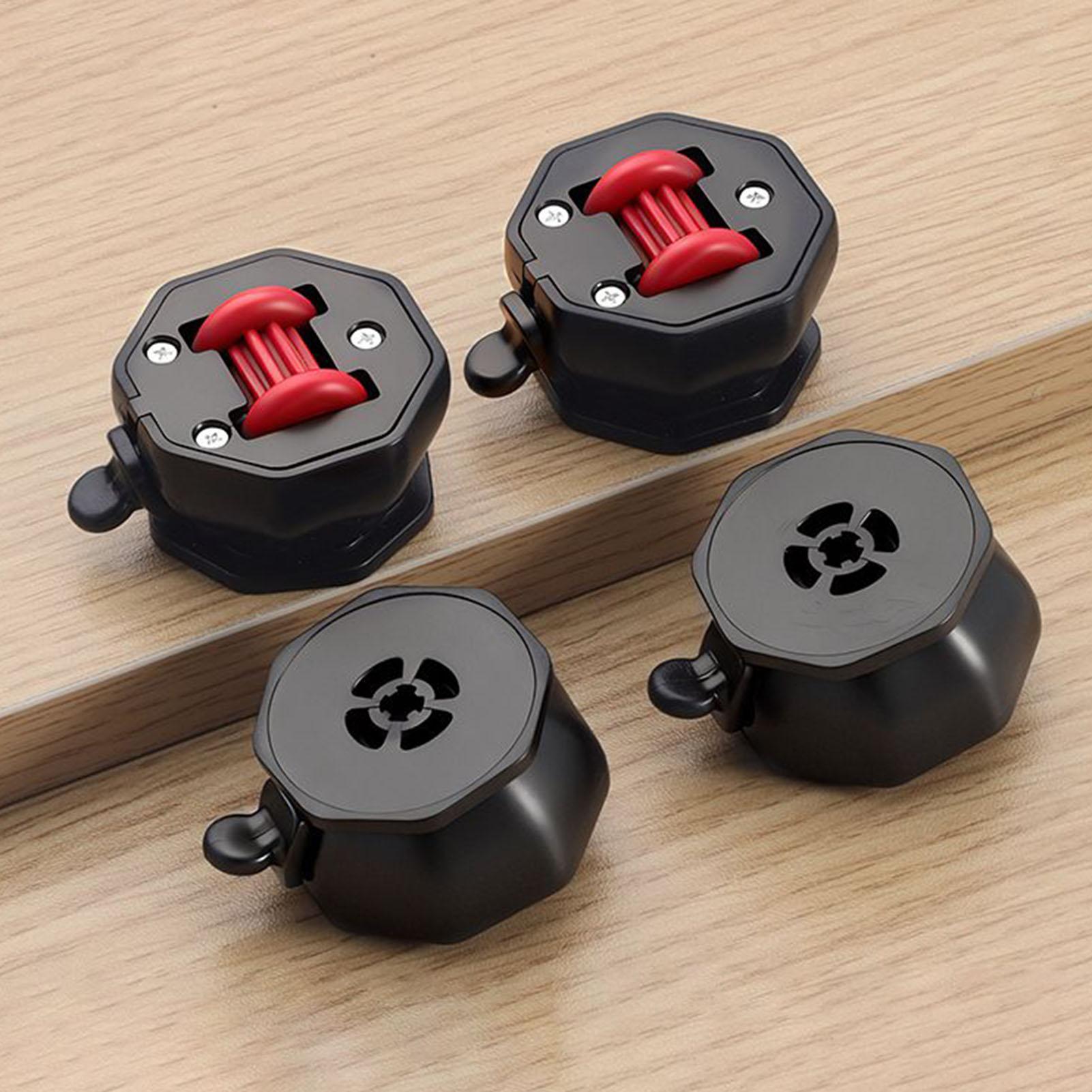 

4pcs Furniture Wheels Heavy Duty Self Adhesive Replacement Swivel Caster Wheels For Office Storage Work Floors Outdoor чорний