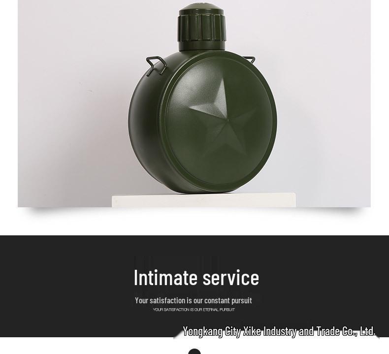 Military Stainless Steel Water Bottle - Drop-resistant Five-pointed Star Design for Outdoor Camps & Travel