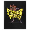 Stranger Things Demogorgon Black Short Sleeved T-Shirt | Unisex Kids Graphic Tee with Classic Crew Neck | Ideal for Casual Wear