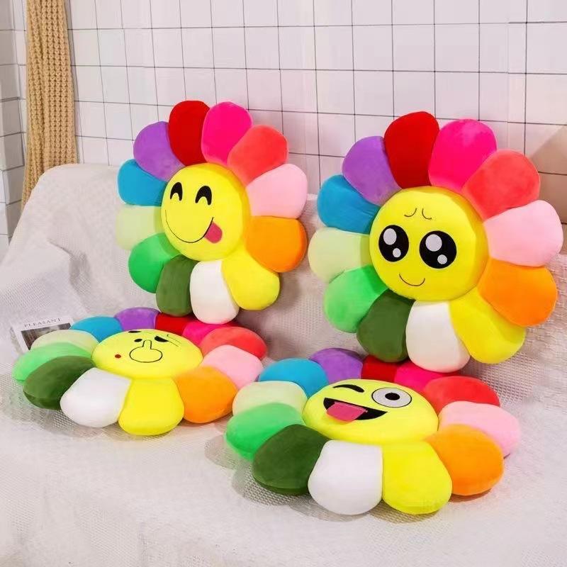 Sunflower office cushion throw pillow cute student classroom chair seat cushion sedentary living room sofa pillow
