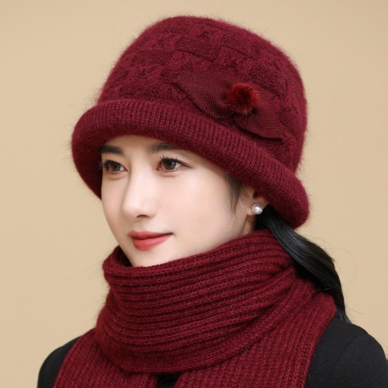 Cozy & Chic Women's Fleece-Lined Bucket Hat with Pom-Poms - Warm, Thick Cotton Fisherman Cap for Autumn & Winter, Perfect for Cycling & Outdoor