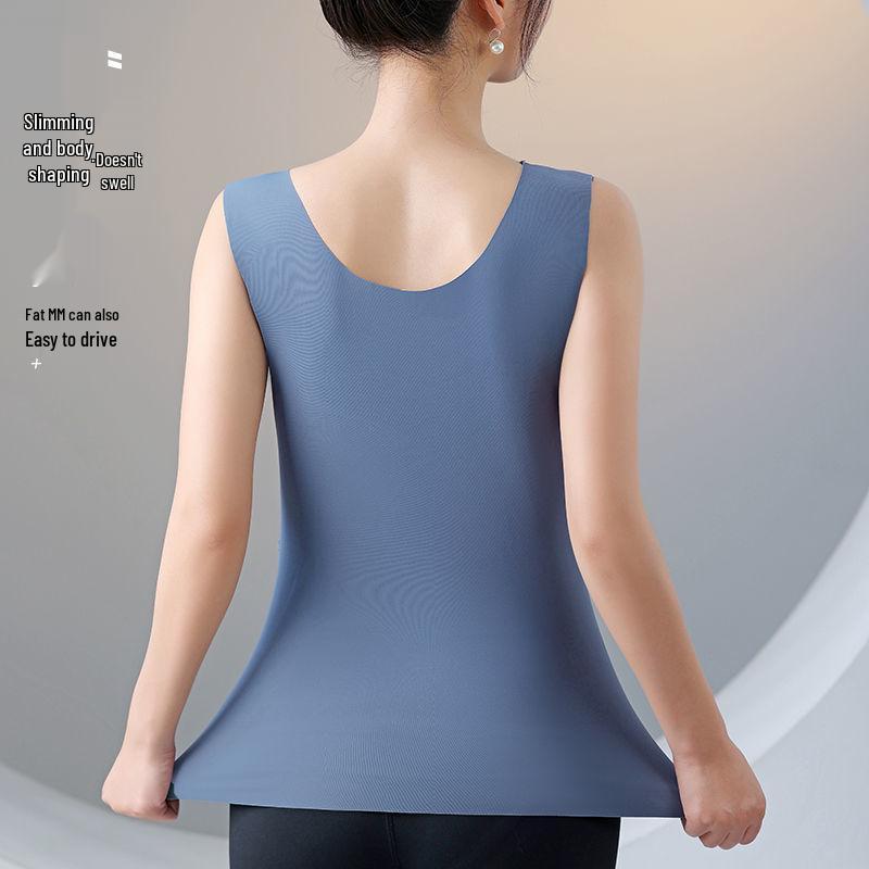 Letni Cienki Biustonosz Bez Fiszbinów z Jedwabiu Lodowego dla Kobiet ze Zintegrowanymi Miseczkami i Pięknym Tyłem