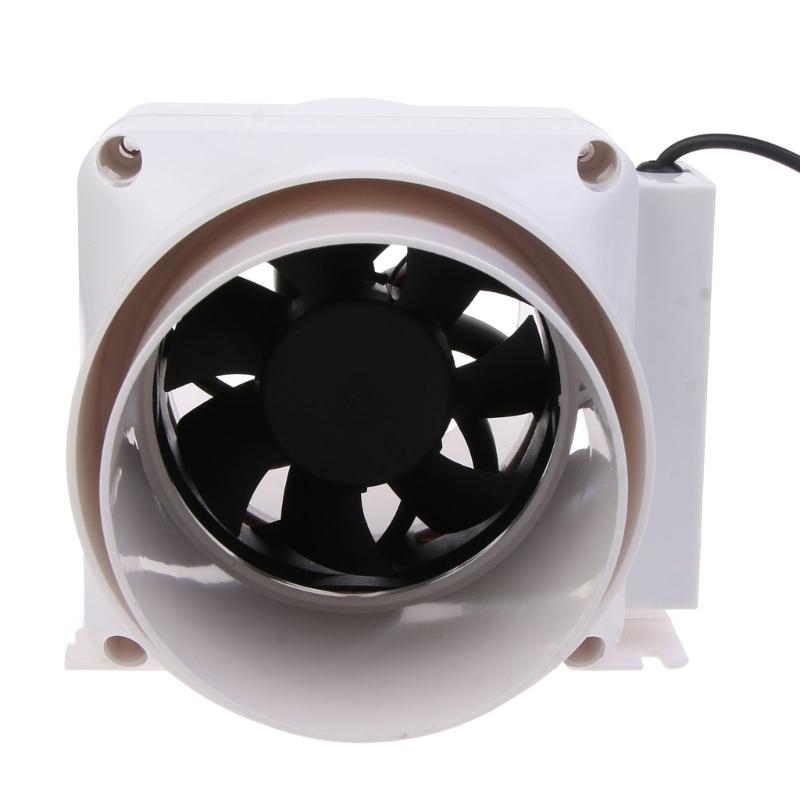 12V Tyst Inline Rörventilationsfläkt Lämplig För Värme Kylning I Hem Trädgård Badrum Utsugsventilation
