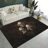 VIKAMA Halloween Carpet Skulls Horror Doormat Rug For Bedroom Large Area Rugs Living Room Black Carpet Welcome Mat Home Decora