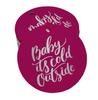 Inkdotpot Real Gold Foil Baby It's Cold Outside Baby Shower Tags Favor Hang Paper Tags 100