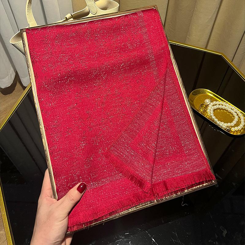 

Spring And Summer Long Scarf Shawl Imitation Silk Scarf Women S Fashion Versatile Travel Beach Scarf Shawl Tencel Cotton Gold Silk Scarf