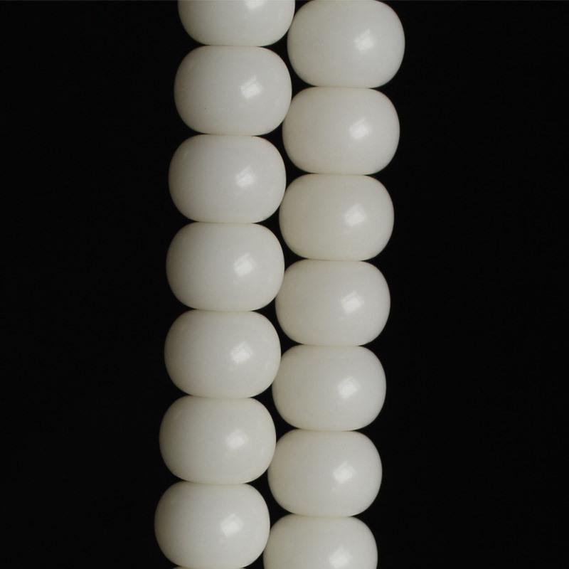 White Jade Bodhi Seed Buddhist Rosary Bracelet & Necklace with 108 Beads for Men and Women Jewelry