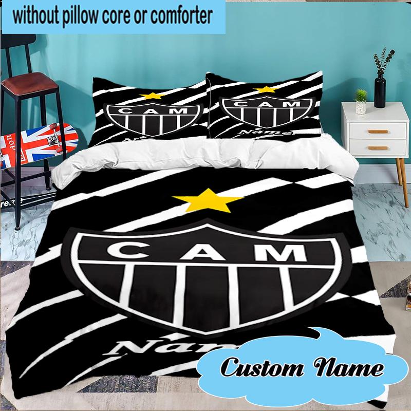 Custom Name Cam Team Spirit Bedding Set 3pcs, Bedding Set Including 1pc Duvet Cover And 2pcs Pillowcases for Bedroom, Dormitory Gift