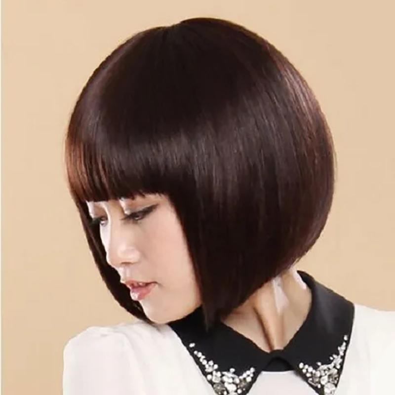 

Парики Мода Блондинка Высокотемпературное Волокно Короткие Прямые Волосы Парик Шиньон one size