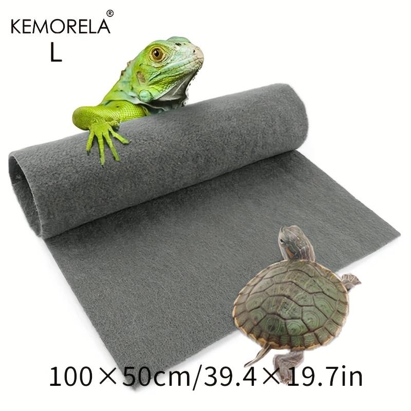 KEMORELA Reptile Carpet Soft Mat Liner for Fish Tank Lizard Turtle Snake Bearded Dragon - Water-Absorbing Moisturizing Pet Care