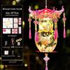 Mid-Autumn Festival Handmade Ancient Style Lanterns - DIY Flower & Palace Luminous Projection Lanterns for Children