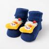 Christmas Infant Non-Slip Cotton Socks: Thick Terry Fruit Doll Design for Newborns