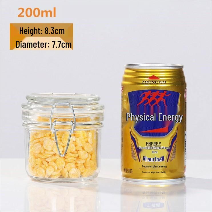 Food-Grade Glass Storage Jar for Nuts, Grains, Wine, Tea, and Honey