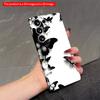 2DFlat Samsung Phone Case Black & White Butterfly Wall Art Phone Case Applicable To Galaxy S22 S23 S24 S25ULTRA S26 A12 A13 A14 A15 A16